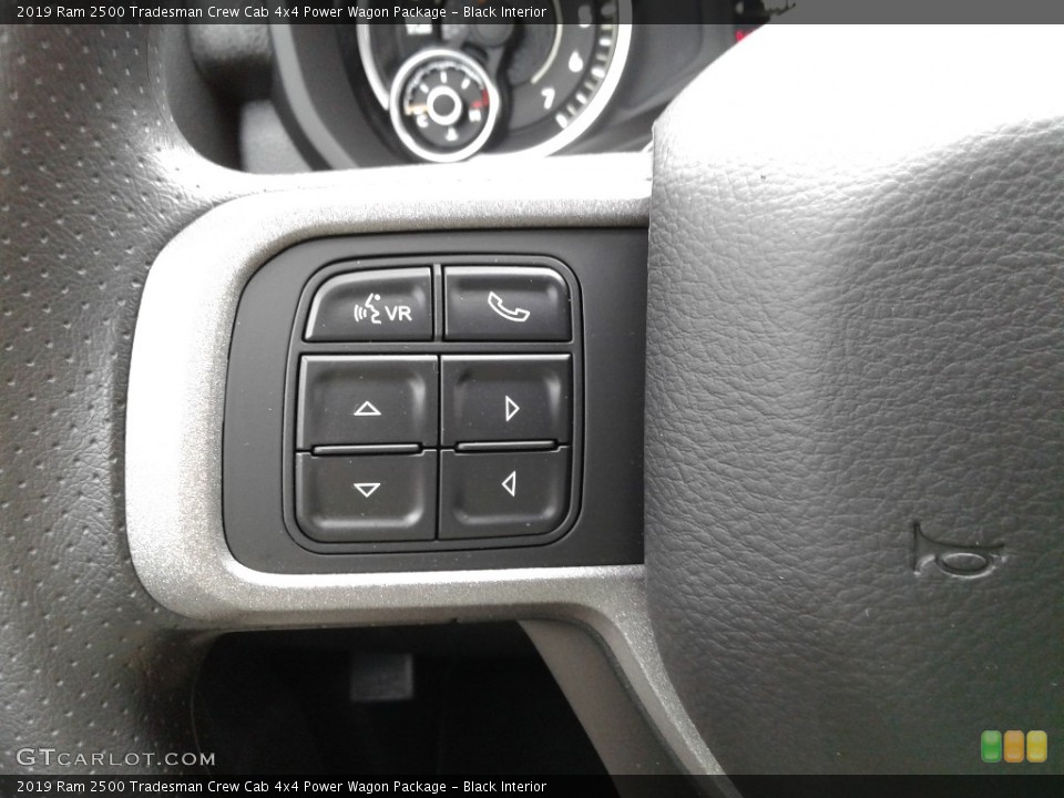 Black Interior Steering Wheel for the 2019 Ram 2500 Tradesman Crew Cab 4x4 Power Wagon Package #135872171