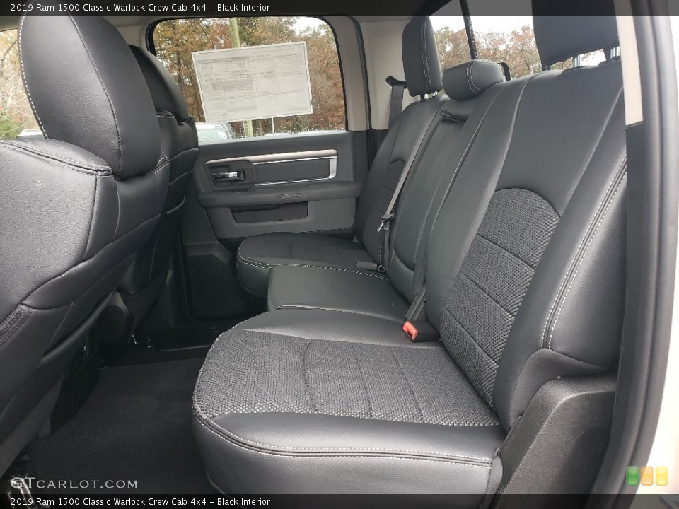 Black Interior Rear Seat for the 2019 Ram 1500 Classic Warlock Crew Cab 4x4 #135872654