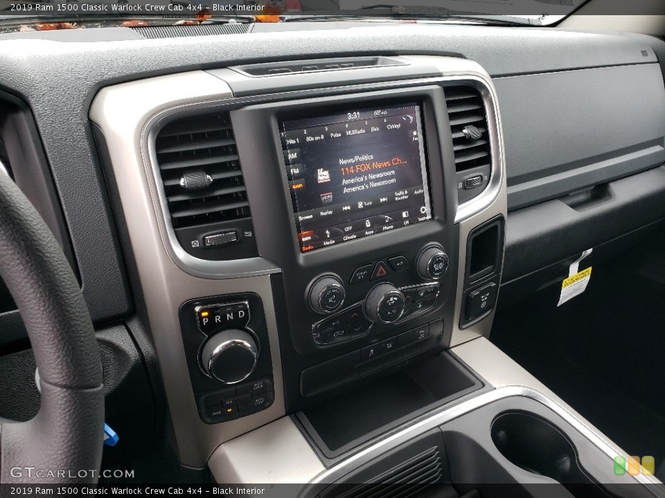 Black Interior Controls for the 2019 Ram 1500 Classic Warlock Crew Cab 4x4 #135872777