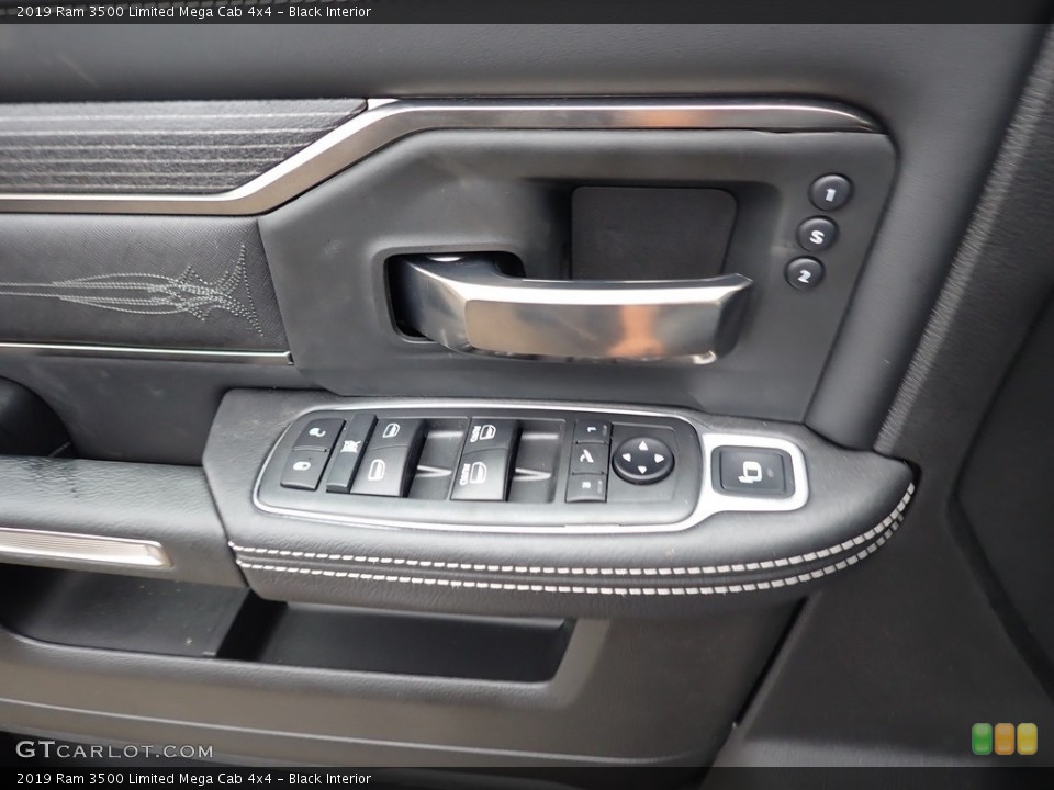 Black Interior Controls for the 2019 Ram 3500 Limited Mega Cab 4x4 #135873317
