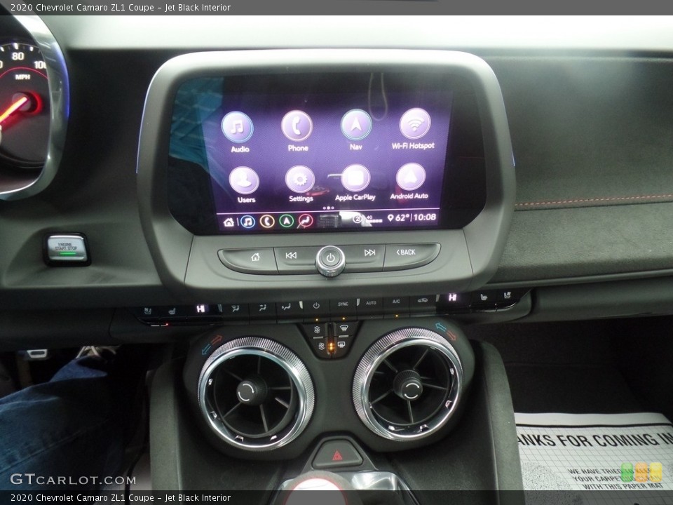 Jet Black Interior Controls for the 2020 Chevrolet Camaro ZL1 Coupe #135874103