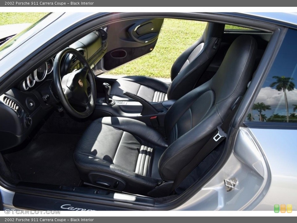 Black Interior Front Seat for the 2002 Porsche 911 Carrera Coupe #135881160