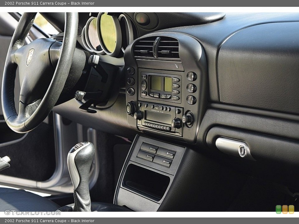 Black Interior Controls for the 2002 Porsche 911 Carrera Coupe #135881298