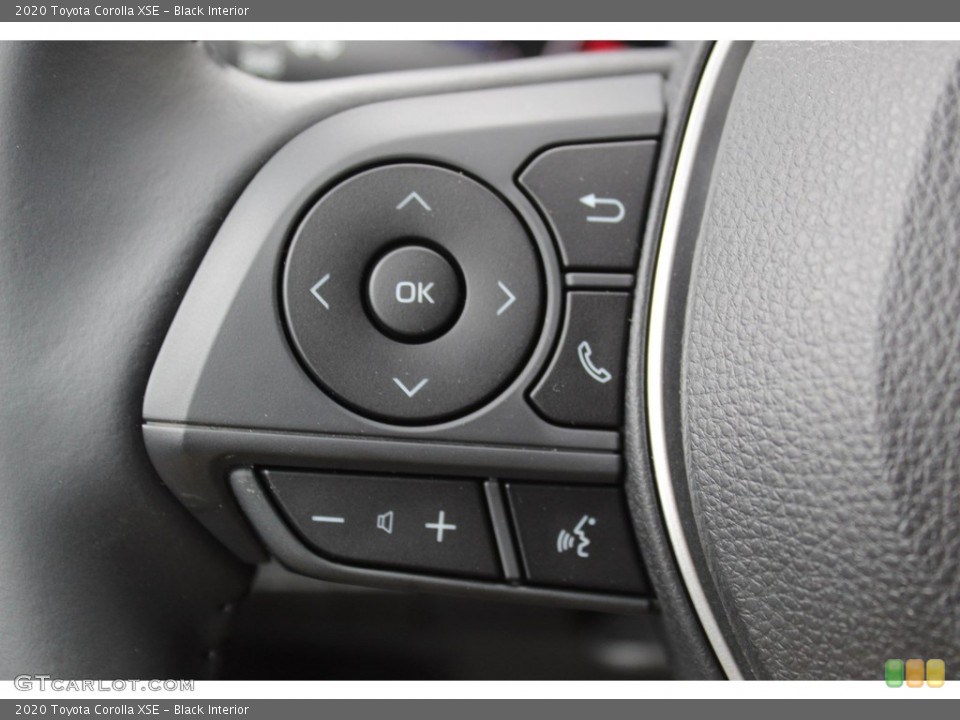 Black Interior Steering Wheel for the 2020 Toyota Corolla XSE #135881343