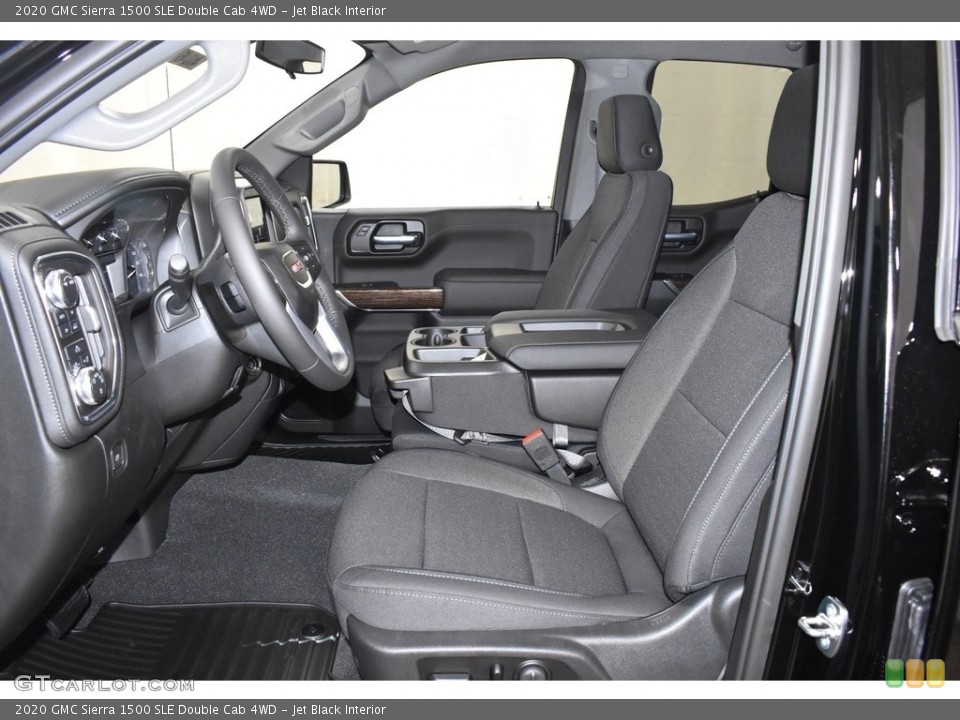 Jet Black Interior Front Seat for the 2020 GMC Sierra 1500 SLE Double Cab 4WD #135887940