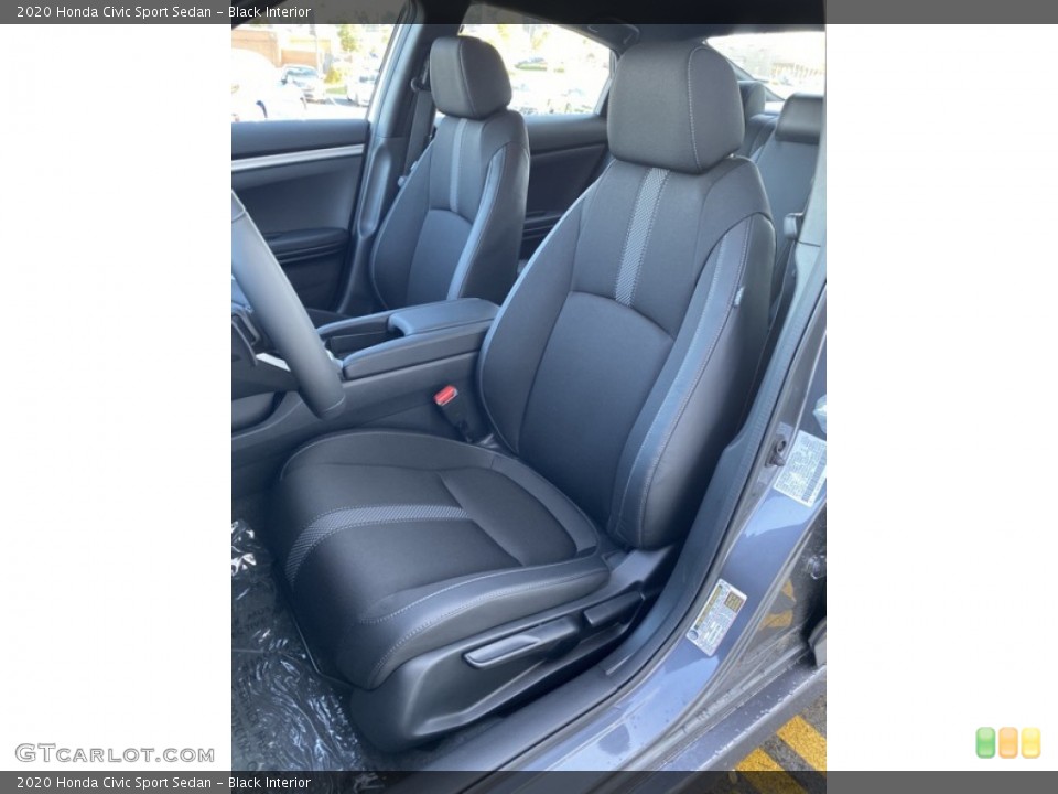 Black Interior Front Seat for the 2020 Honda Civic Sport Sedan #135890022
