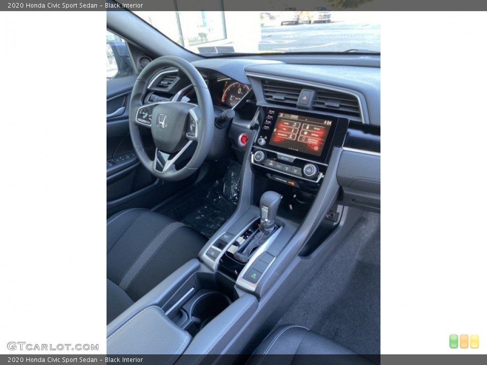 Black Interior Dashboard for the 2020 Honda Civic Sport Sedan #135890313