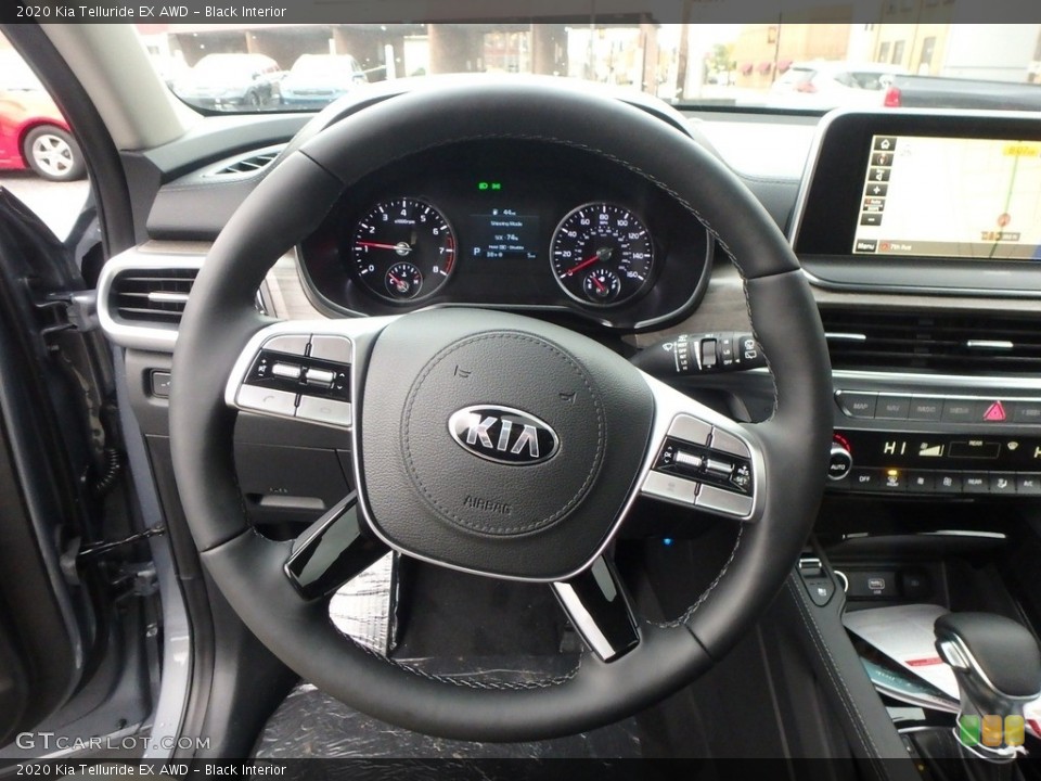 Black Interior Steering Wheel for the 2020 Kia Telluride EX AWD #135895014