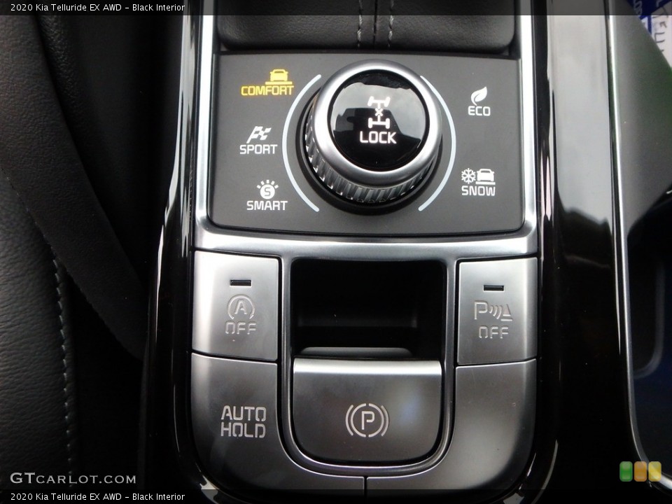 Black Interior Controls for the 2020 Kia Telluride EX AWD #135895029