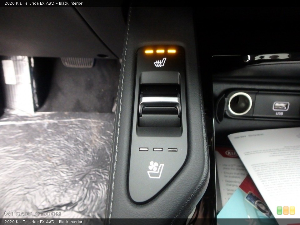 Black Interior Controls for the 2020 Kia Telluride EX AWD #135895041