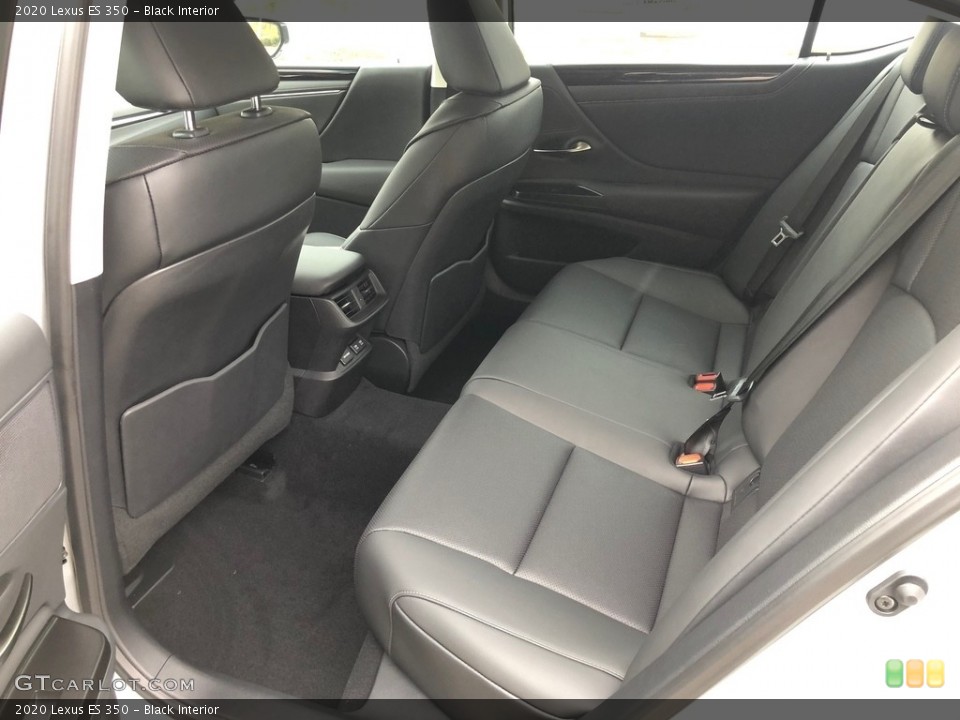 Black Interior Rear Seat for the 2020 Lexus ES 350 #135899082