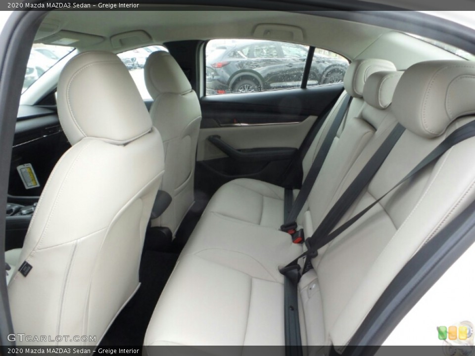 Greige Interior Rear Seat for the 2020 Mazda MAZDA3 Sedan #135905142