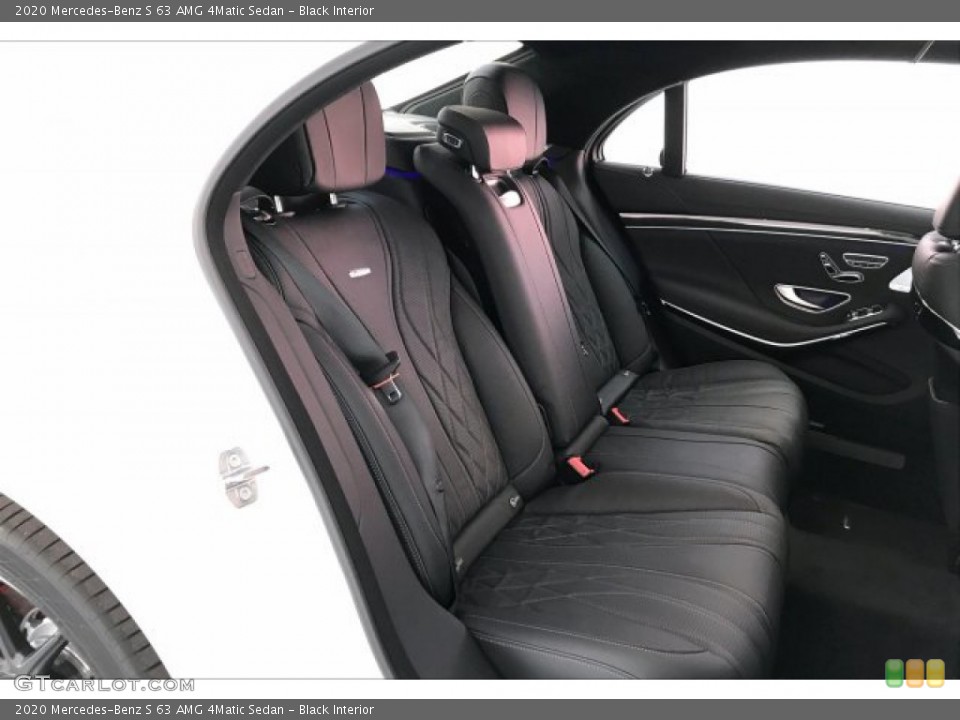 Black Interior Rear Seat for the 2020 Mercedes-Benz S 63 AMG 4Matic Sedan #135908375