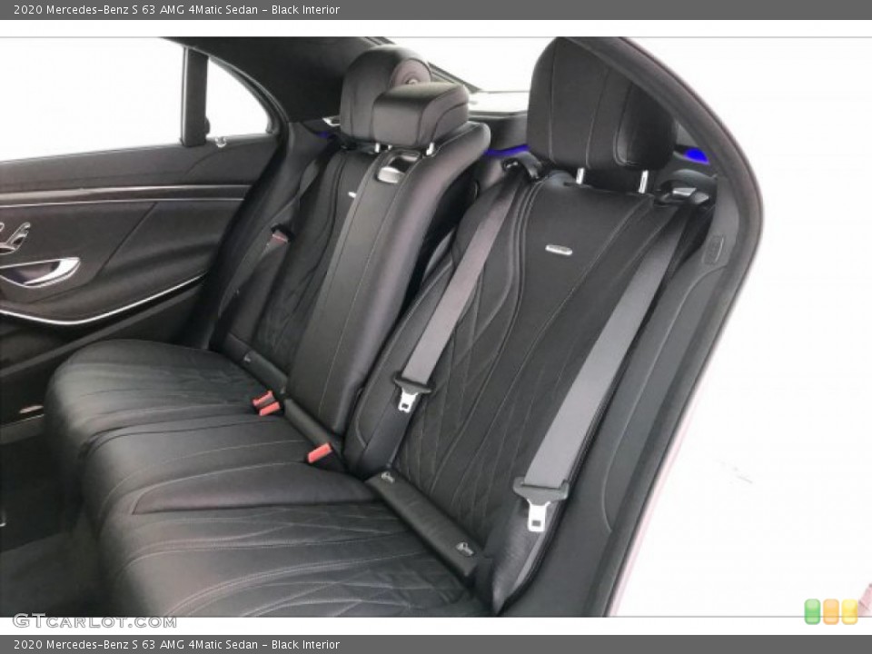 Black Interior Rear Seat for the 2020 Mercedes-Benz S 63 AMG 4Matic Sedan #135908411