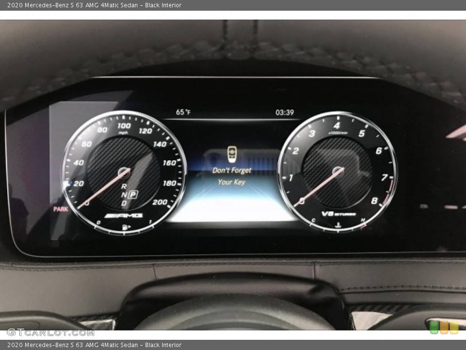 Black Interior Gauges for the 2020 Mercedes-Benz S 63 AMG 4Matic Sedan #135908510