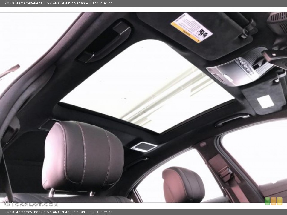 Black Interior Sunroof for the 2020 Mercedes-Benz S 63 AMG 4Matic Sedan #135908711