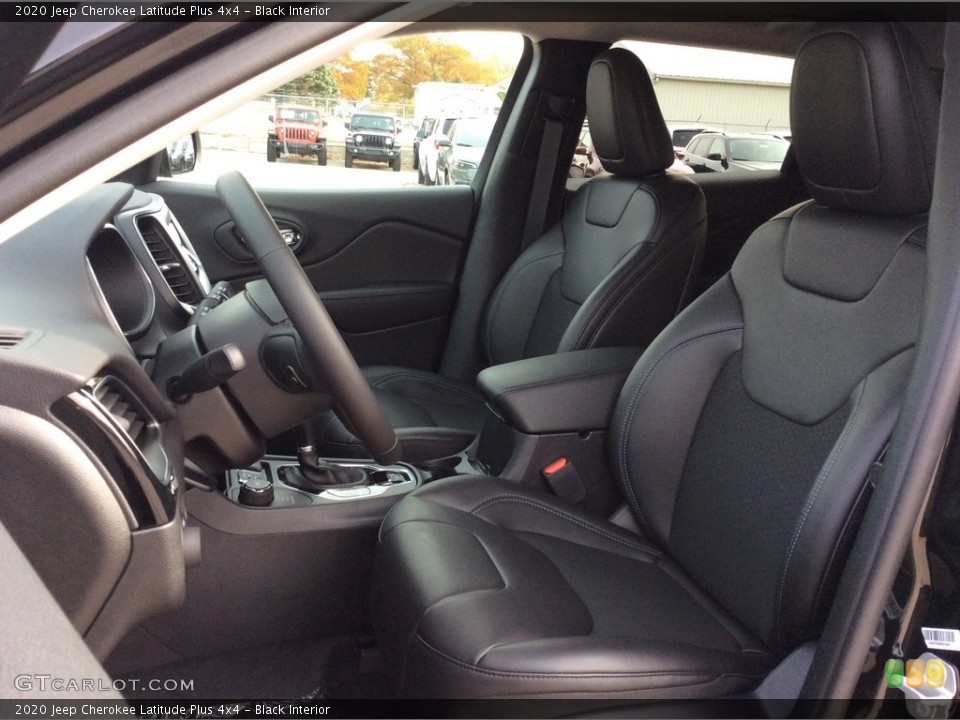 Black Interior Front Seat for the 2020 Jeep Cherokee Latitude Plus 4x4 #135915959