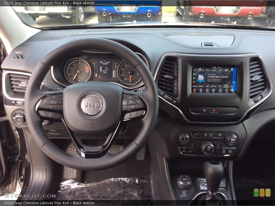 Black Interior Dashboard for the 2020 Jeep Cherokee Latitude Plus 4x4 #135915989