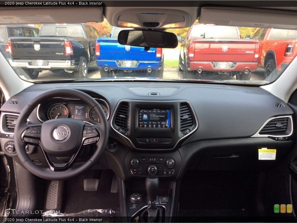 Black Interior Dashboard for the 2020 Jeep Cherokee Latitude Plus 4x4 #135916283