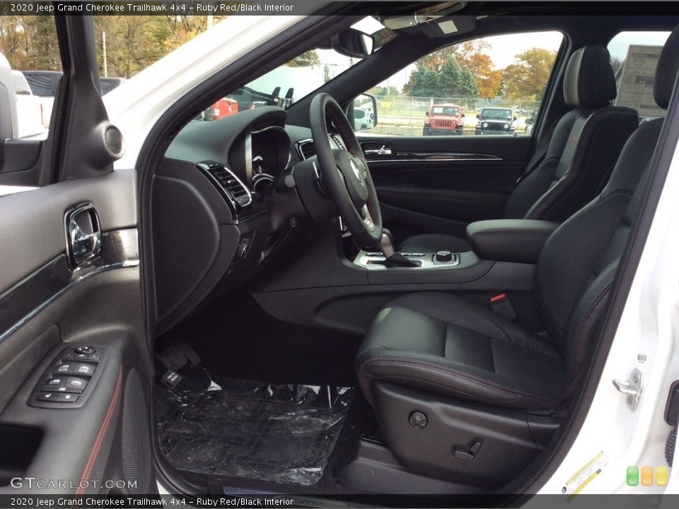 Ruby Red/Black Interior Front Seat for the 2020 Jeep Grand Cherokee Trailhawk 4x4 #135916856