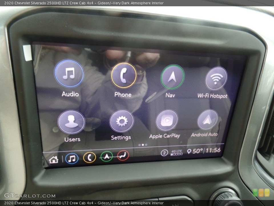 Gideon/­Very Dark Atmosphere Interior Controls for the 2020 Chevrolet Silverado 2500HD LTZ Crew Cab 4x4 #135917225