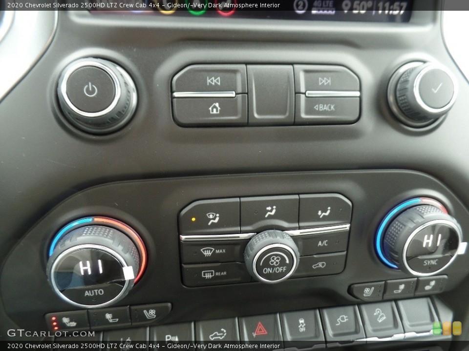 Gideon/­Very Dark Atmosphere Interior Controls for the 2020 Chevrolet Silverado 2500HD LTZ Crew Cab 4x4 #135917384