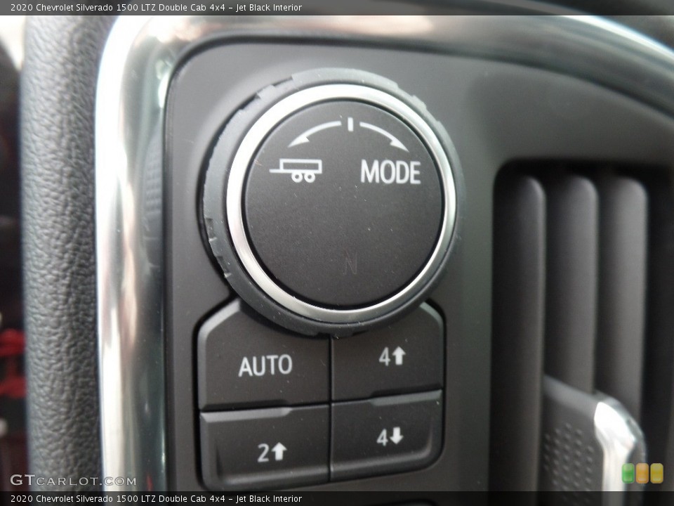 Jet Black Interior Controls for the 2020 Chevrolet Silverado 1500 LTZ Double Cab 4x4 #135921014