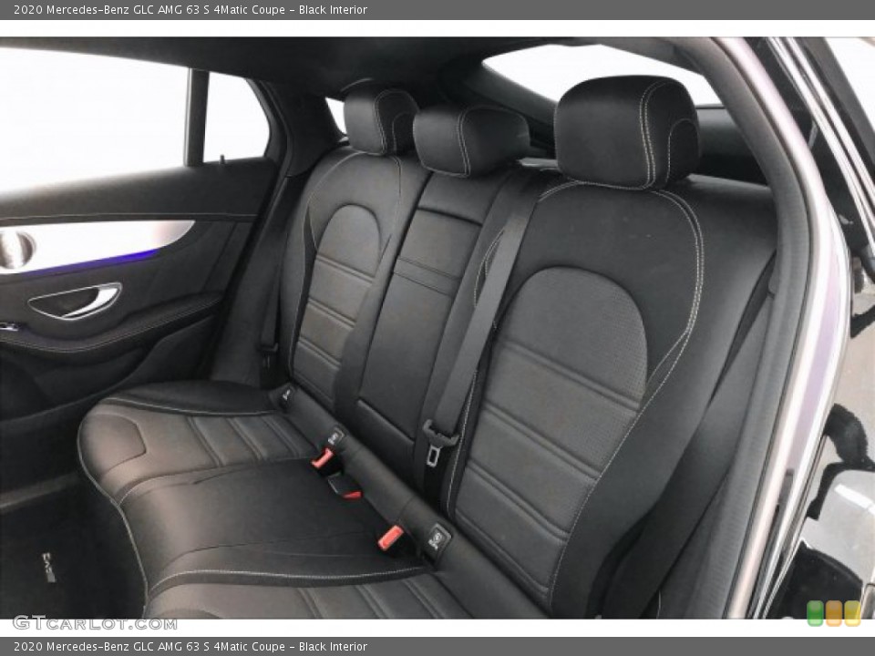Black Interior Rear Seat for the 2020 Mercedes-Benz GLC AMG 63 S 4Matic Coupe #135923807