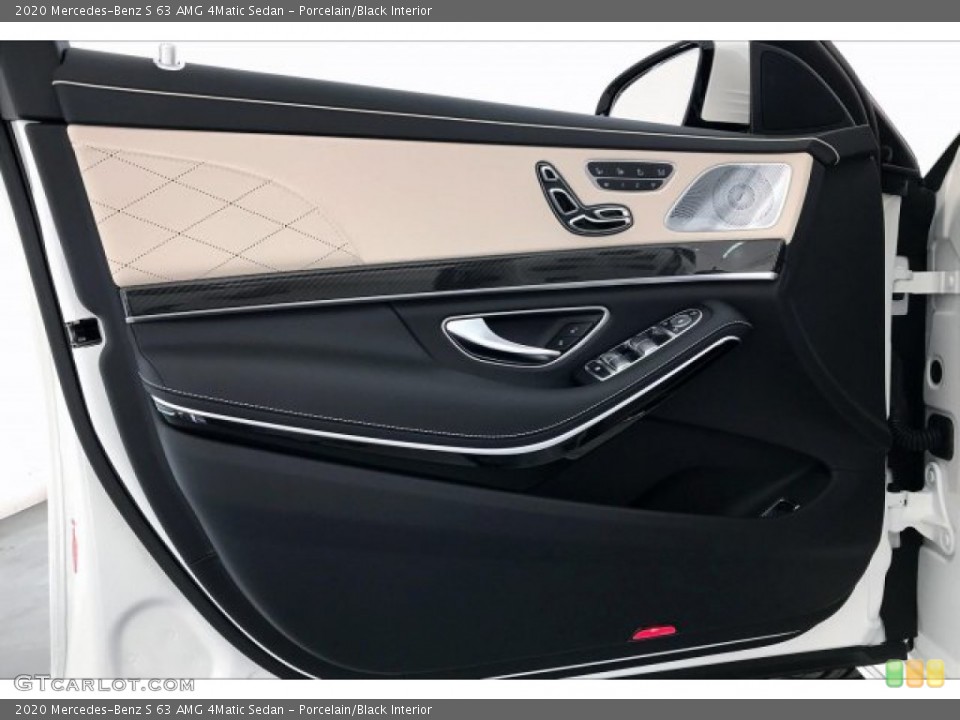 Porcelain/Black Interior Door Panel for the 2020 Mercedes-Benz S 63 AMG 4Matic Sedan #135924049