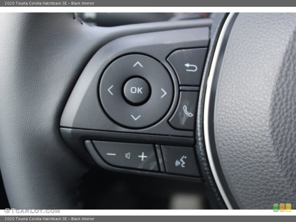 Black Interior Steering Wheel for the 2020 Toyota Corolla Hatchback SE #135926635