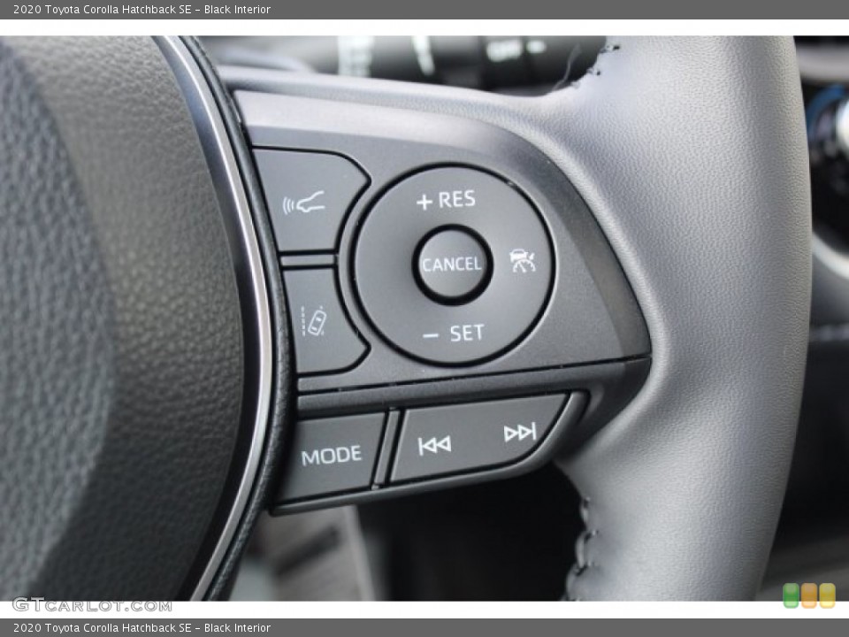 Black Interior Steering Wheel for the 2020 Toyota Corolla Hatchback SE #135926656