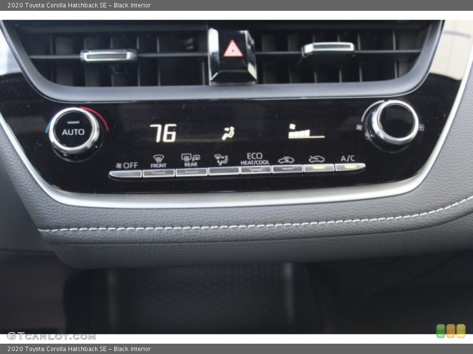 Black Interior Controls for the 2020 Toyota Corolla Hatchback SE #135926740
