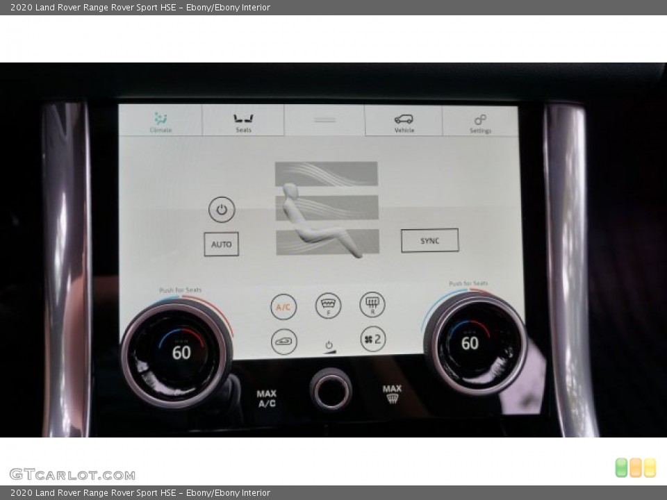 Ebony/Ebony Interior Controls for the 2020 Land Rover Range Rover Sport HSE #135926821