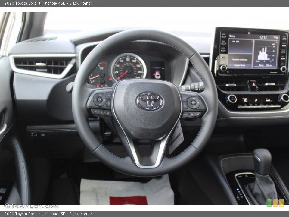 Black Interior Steering Wheel for the 2020 Toyota Corolla Hatchback SE #135926860