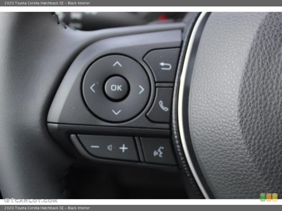 Black Interior Steering Wheel for the 2020 Toyota Corolla Hatchback SE #135927142