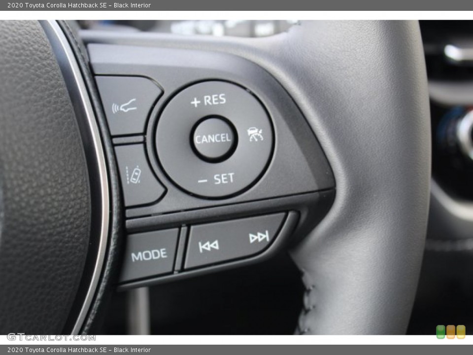 Black Interior Steering Wheel for the 2020 Toyota Corolla Hatchback SE #135927160