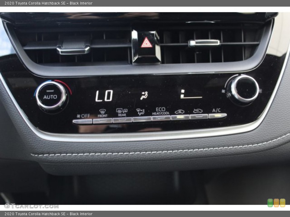 Black Interior Controls for the 2020 Toyota Corolla Hatchback SE #135927247
