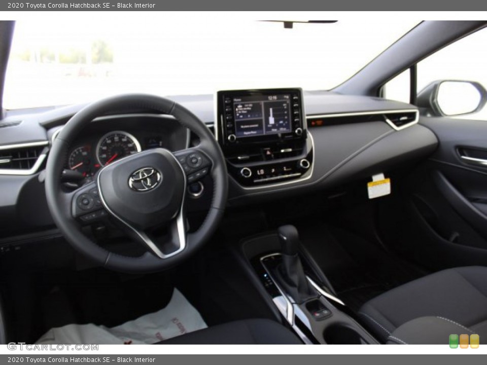 Black Interior Dashboard for the 2020 Toyota Corolla Hatchback SE #135927355