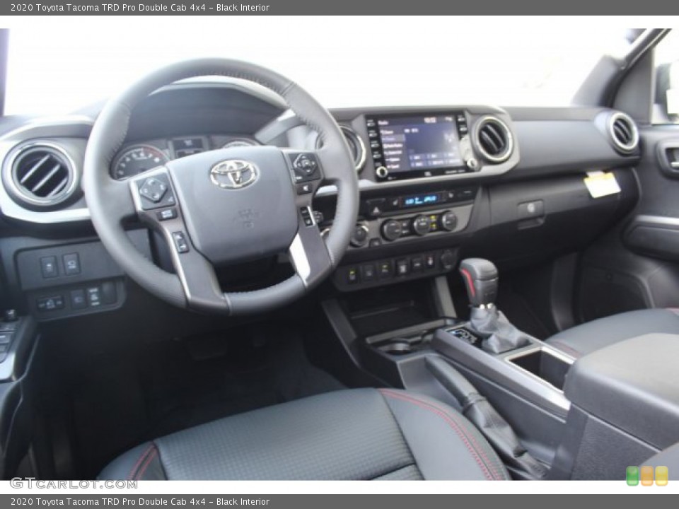 Black Interior Dashboard for the 2020 Toyota Tacoma TRD Pro Double Cab 4x4 #135931306