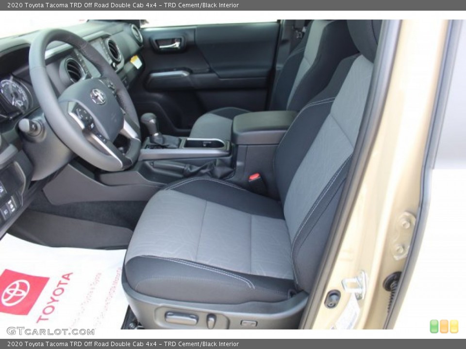 TRD Cement/Black Interior Front Seat for the 2020 Toyota Tacoma TRD Off Road Double Cab 4x4 #135933370