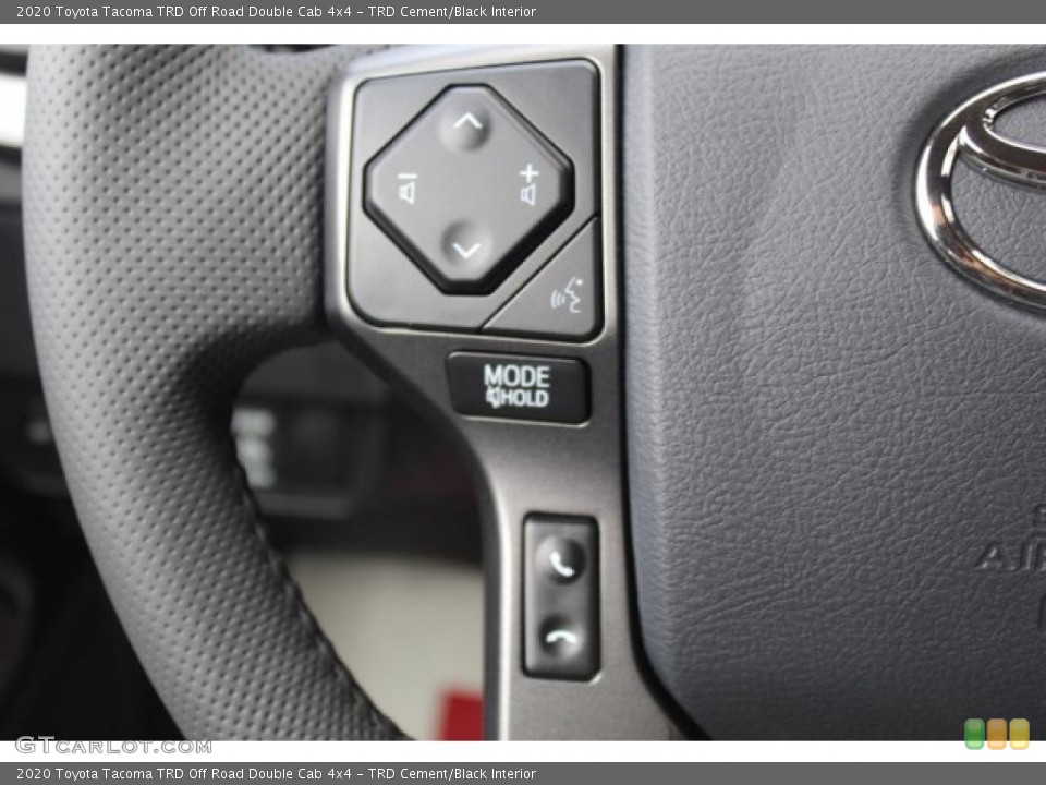 TRD Cement/Black Interior Steering Wheel for the 2020 Toyota Tacoma TRD Off Road Double Cab 4x4 #135933406