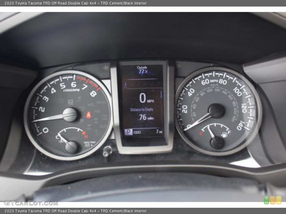 TRD Cement/Black Interior Gauges for the 2020 Toyota Tacoma TRD Off Road Double Cab 4x4 #135933454