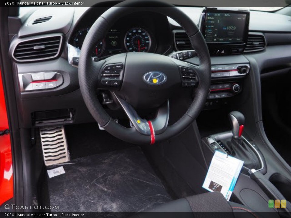 Black Interior Steering Wheel for the 2020 Hyundai Veloster Turbo #135934231