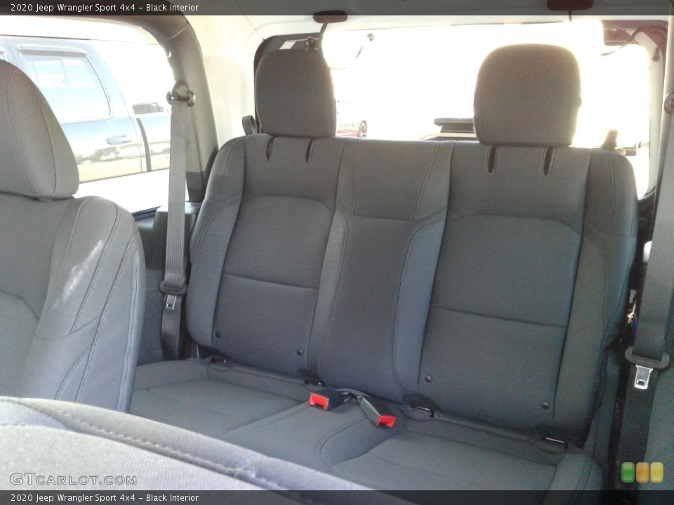Black Interior Rear Seat for the 2020 Jeep Wrangler Sport 4x4 #135934942
