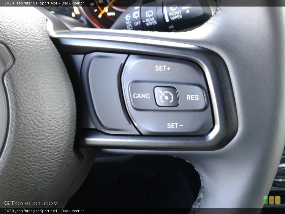 Black Interior Steering Wheel for the 2020 Jeep Wrangler Sport 4x4 #135935065