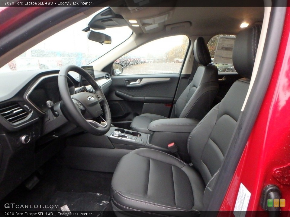 Ebony Black Interior Front Seat for the 2020 Ford Escape SEL 4WD #135941113