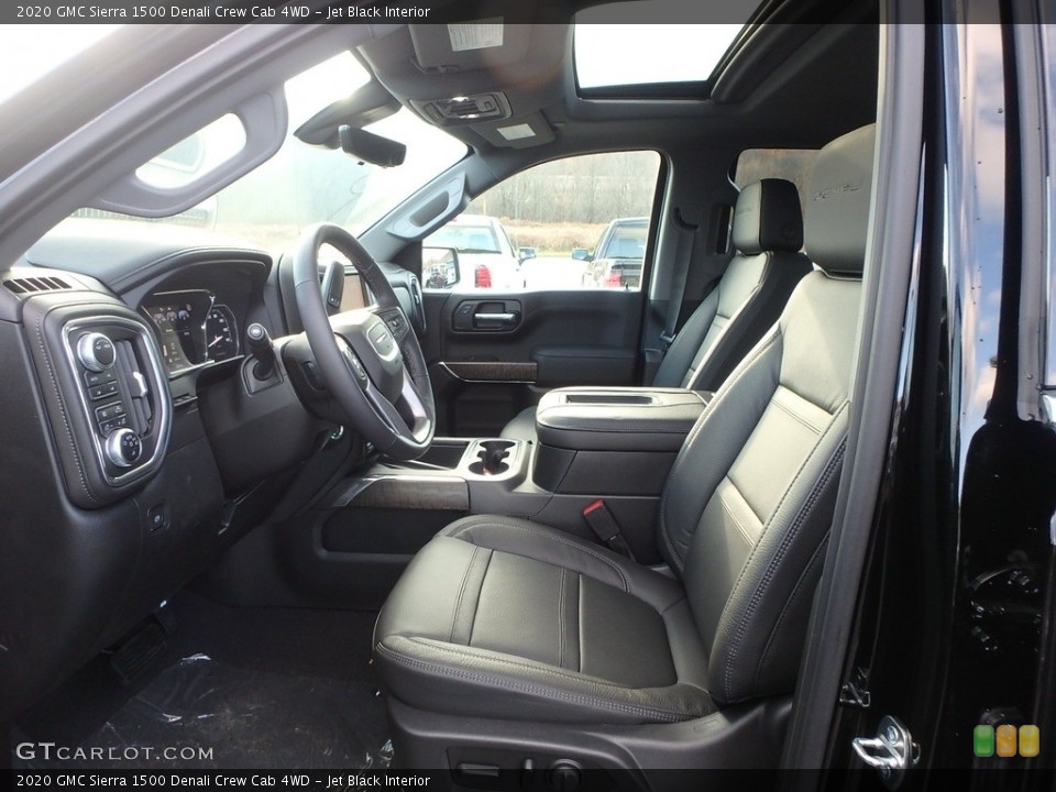 Jet Black Interior Front Seat for the 2020 GMC Sierra 1500 Denali Crew Cab 4WD #135941455
