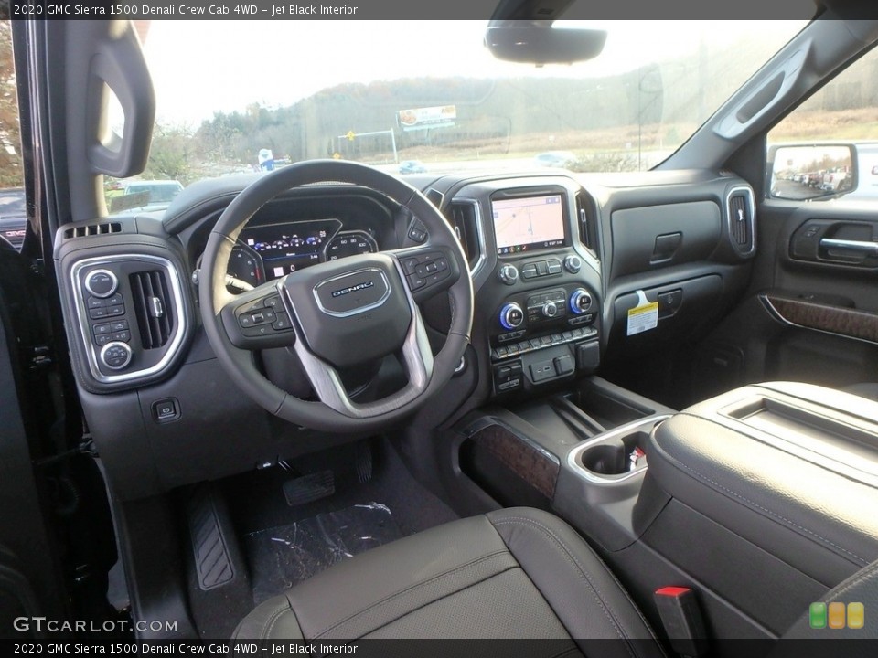 Jet Black Interior Photo for the 2020 GMC Sierra 1500 Denali Crew Cab 4WD #135941476