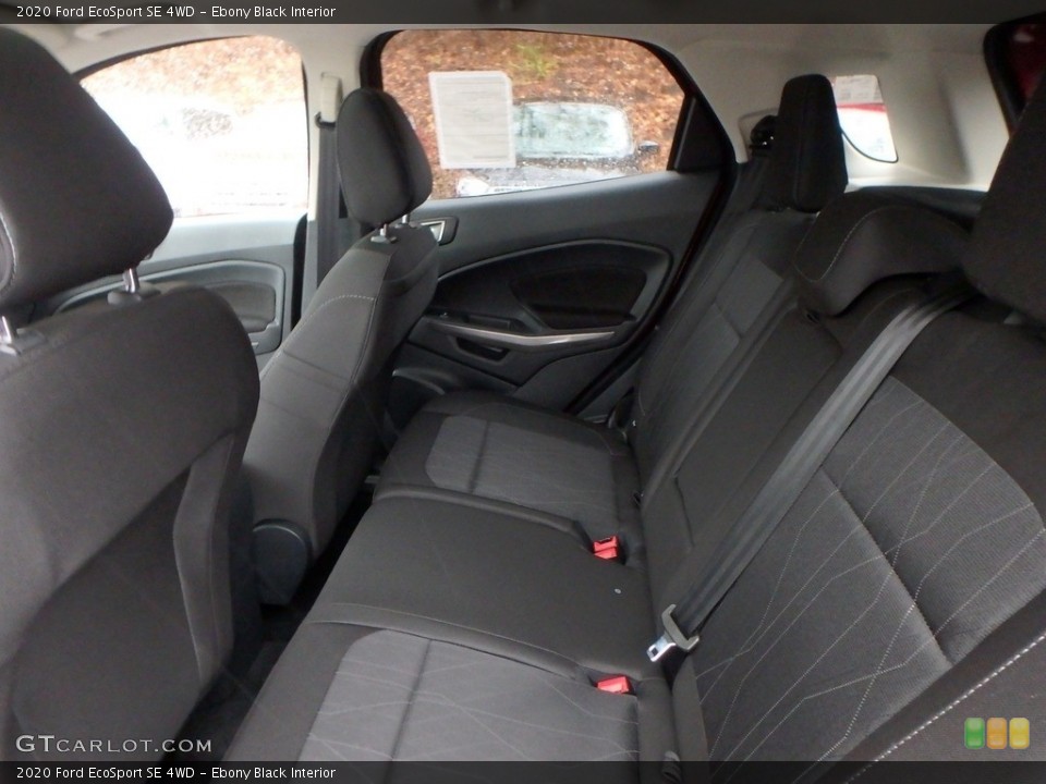 Ebony Black Interior Rear Seat for the 2020 Ford EcoSport SE 4WD #135941515