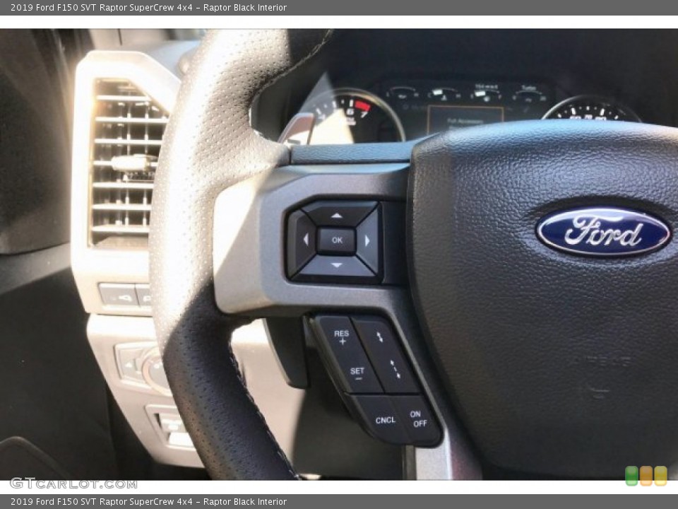Raptor Black Interior Steering Wheel for the 2019 Ford F150 SVT Raptor SuperCrew 4x4 #135941911
